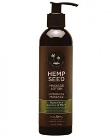 Earthly Body Hemp Seed Massage Lotion Guavalava 8oz