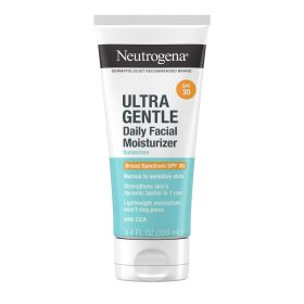 Neutrogena Ultra Gentle Daily Face Moisturizer with SPF 30, 3.4 fl. oz