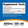 Nutricost Alpha Lipoic Acid 600mg Per Serving 120 Capsules, 60 Servings - Non-GMO Supplement