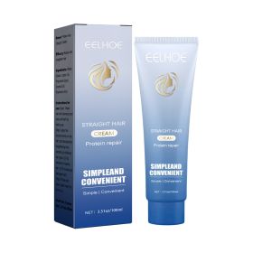 EELHOE Protein Corrective Hair Straightening Cream Repair Hair Smoothing Frizz And Dryness Anti-Frizz Nourishes And Smoothes Hair (Specification: 2pcs)