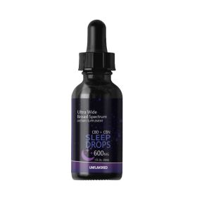 CBD + CBN Sleep Tinctures (Broad Spectrum CBD) (Strength & Flavor: 600mg Unflavored)