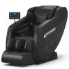 Massage chair, full body zero gravity recliner, with hip heating, foot massage and air massage system, suitable for mom/dad (pure black).